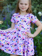 Load image into Gallery viewer, Girls Purple DH Twirl Dress