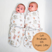 Load image into Gallery viewer, Bear Hugs Baby Sleep Swaddle 100% Organic Cotton
