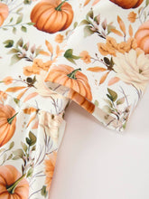 Load image into Gallery viewer, Pumpkin Floral Ruffle Dress