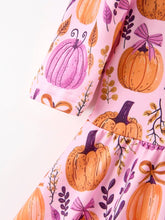 Load image into Gallery viewer, Pink Pumpkin Bow Dress