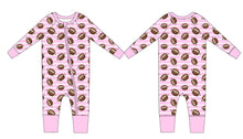 Load image into Gallery viewer, Pink Football Bamboo Zippy