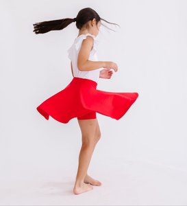 Red Twirl Skort