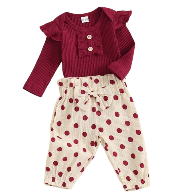 Cranberry Infant Outfit