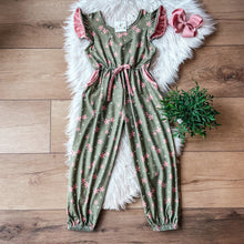 Load image into Gallery viewer, Green Floral Jumpsuit