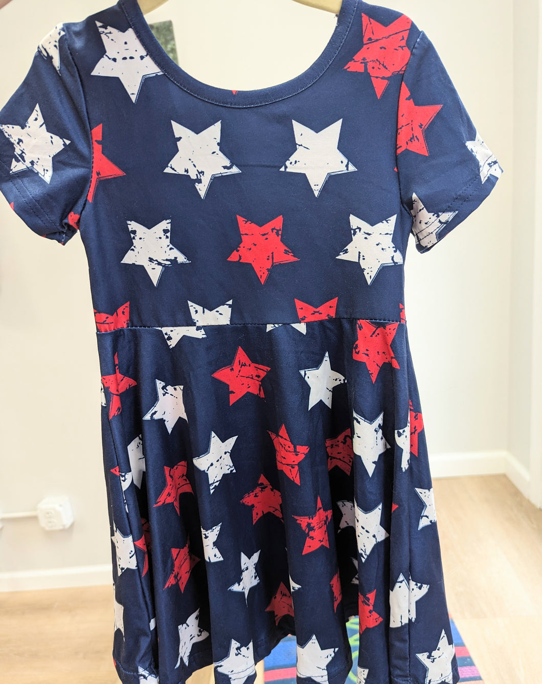 Navy Stars Twirl Dress