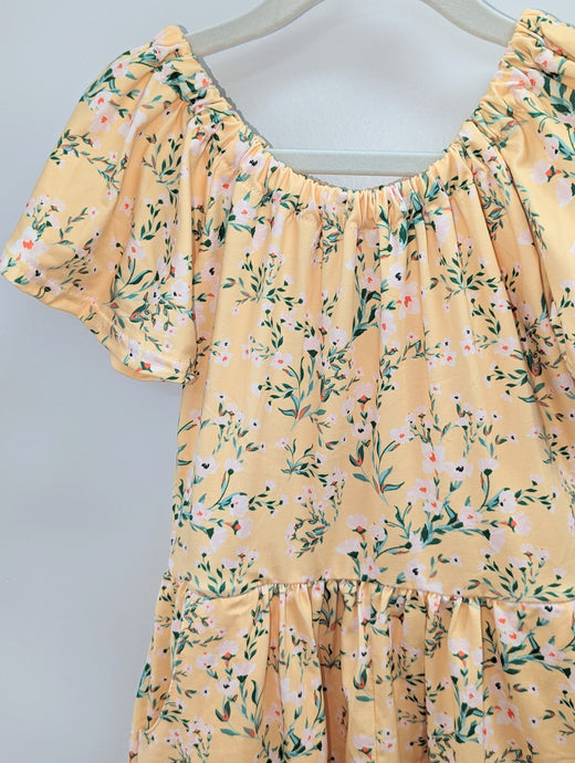 Yellow Floral Romper
