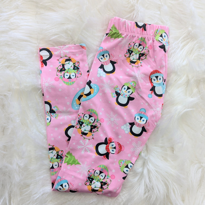 Pink Penguin Leggings