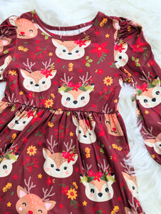 Oh deer! Twirl Dress