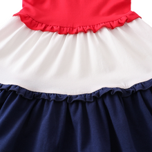 Load image into Gallery viewer, Red, White and Blue Classic Tier Dress