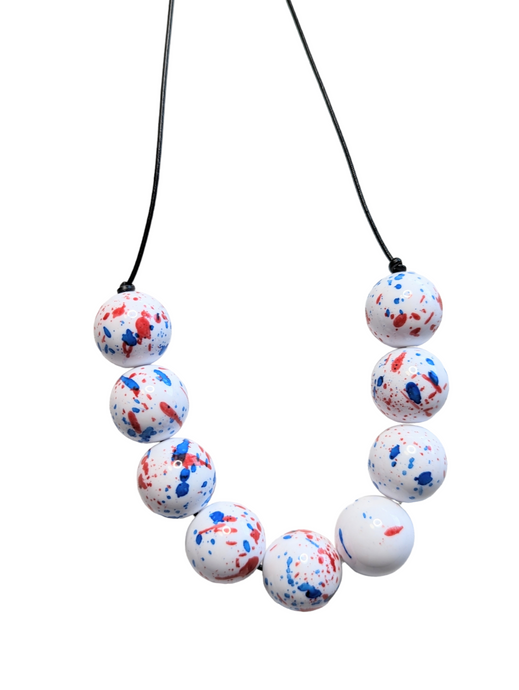 American Paint Splatters Stella Necklace