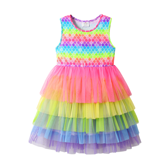 Rainbow Mermaid Scales Tank dress