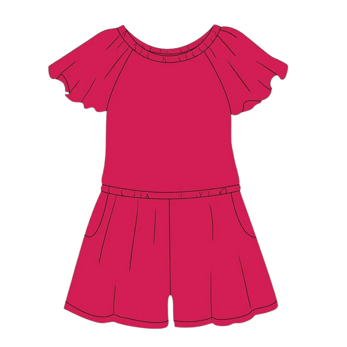 Hot Pink Romper