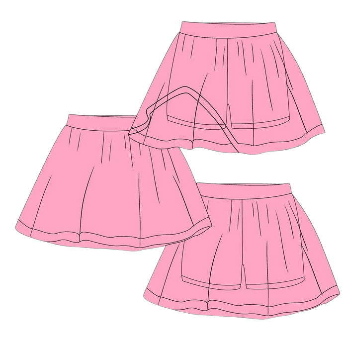 Bubbalicious Pink Skorts
