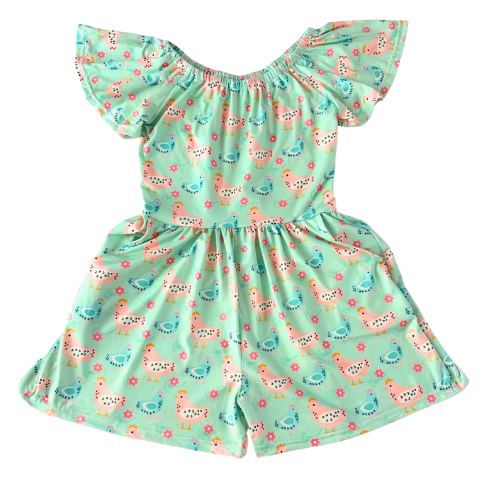 Minty Chicks Romper