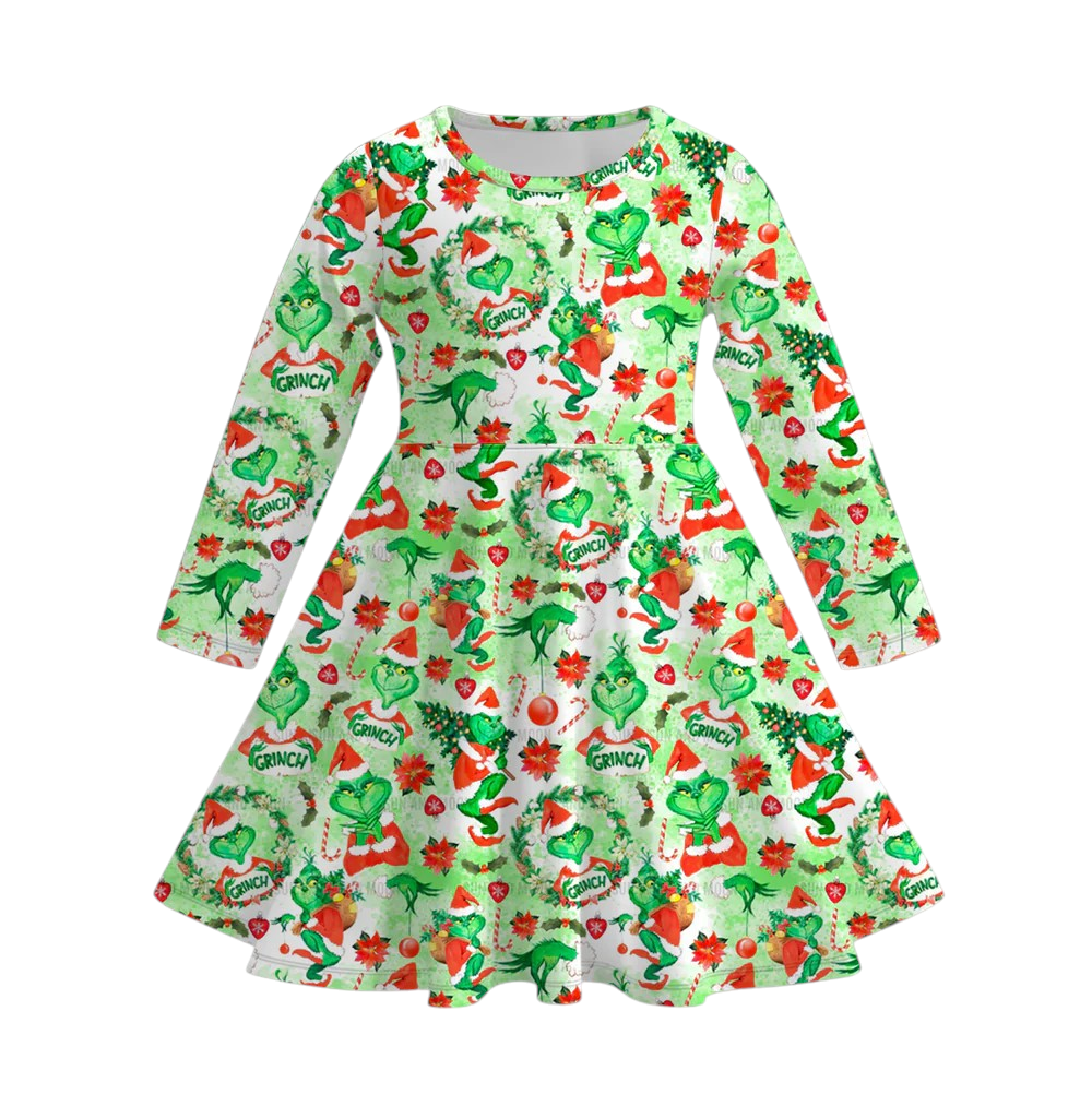 Green Guy Twirl Dress