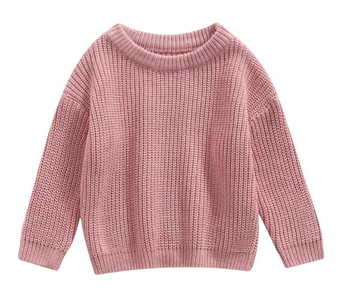 Rose Pink Oversized Sweater