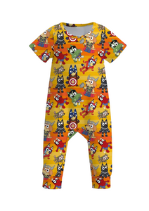 Superhero Blue Dog Romper