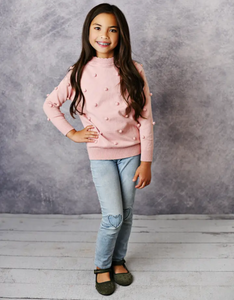 Pink Pom Pom Sweater