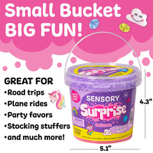 Load image into Gallery viewer, Sensory Surprise Squishy Foam Bucket - Unicorn Charms