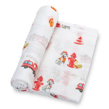 Load image into Gallery viewer, Fireman Baby Swaddle Blanket