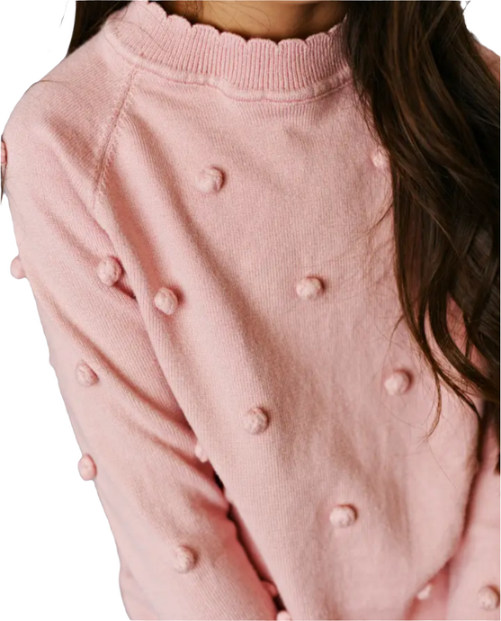 Pink Pom Pom Sweater