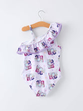 Load image into Gallery viewer, Girl Ruffle One Piece Swimsuit