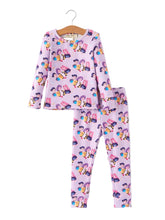 Load image into Gallery viewer, Purple Pop Long Sleeve Lounge Set