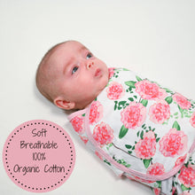 Load image into Gallery viewer, Live Life In Full Bloom Organic Baby Sleep Swaddle