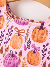 Load image into Gallery viewer, Pink Pumpkin Bow Dress