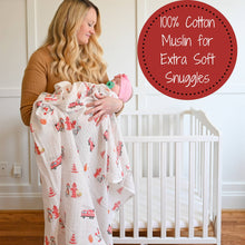 Load image into Gallery viewer, Fireman Baby Swaddle Blanket