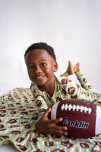 Load image into Gallery viewer, Football Two-Piece Bamboo Pajamas