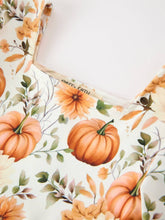 Load image into Gallery viewer, Pumpkin Floral Ruffle Dress