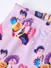 Load image into Gallery viewer, Purple Pop Long Sleeve Lounge Set