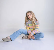Load image into Gallery viewer, Striped Fuzzy Sweater