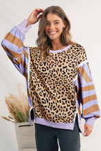 Load image into Gallery viewer, Women's Lavender Leopard Sweatshirt
