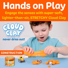 Load image into Gallery viewer, Sensory Mini Play Kit Jar with Cloud Clay: Construction Them