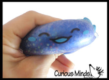 Load image into Gallery viewer, 1 Axolotl Thick Metallic Gel Stress Ball - Sticky Fun Fidge