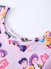 Load image into Gallery viewer, Girls Purple DH Twirl Dress