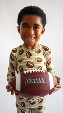Load image into Gallery viewer, Football Two-Piece Bamboo Pajamas
