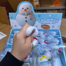 Load image into Gallery viewer, Crunchy Christmas Snowman Squishy 12/pk | A011
