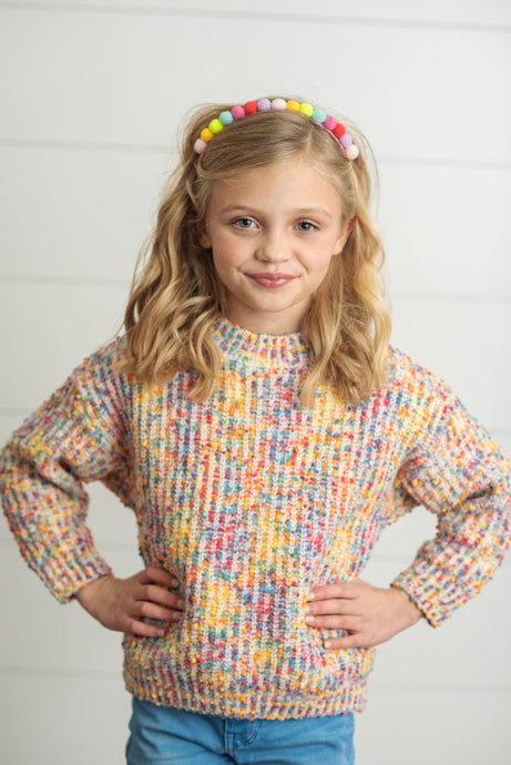 Rainbow Confetti Sweater