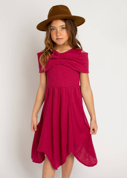 Kid's Medora Dress in Barberry