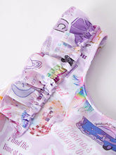 Load image into Gallery viewer, Purple TS Girls Swimsuit