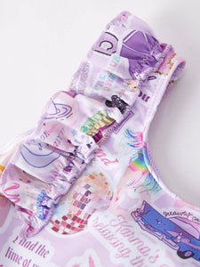 Purple TS Girls Swimsuit