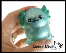Load image into Gallery viewer, 1 Axolotl Thick Metallic Gel Stress Ball - Sticky Fun Fidge