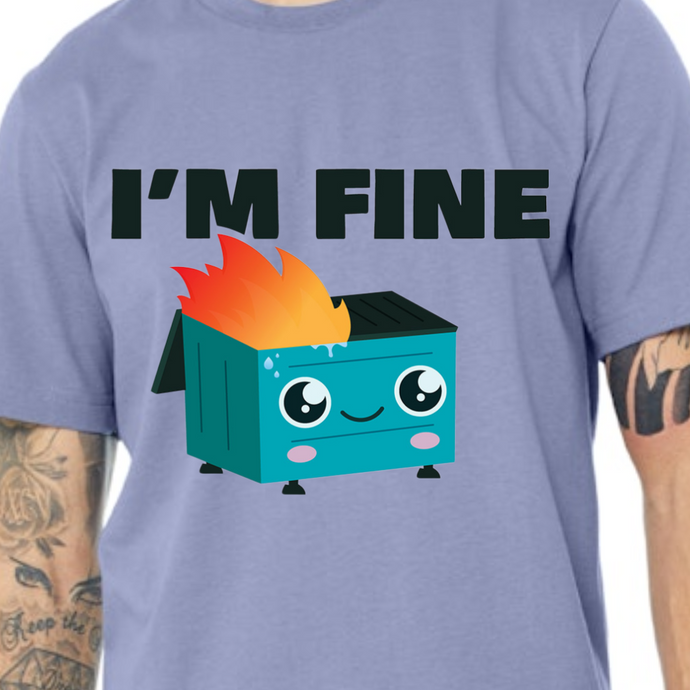 I'm Fine Adult tee