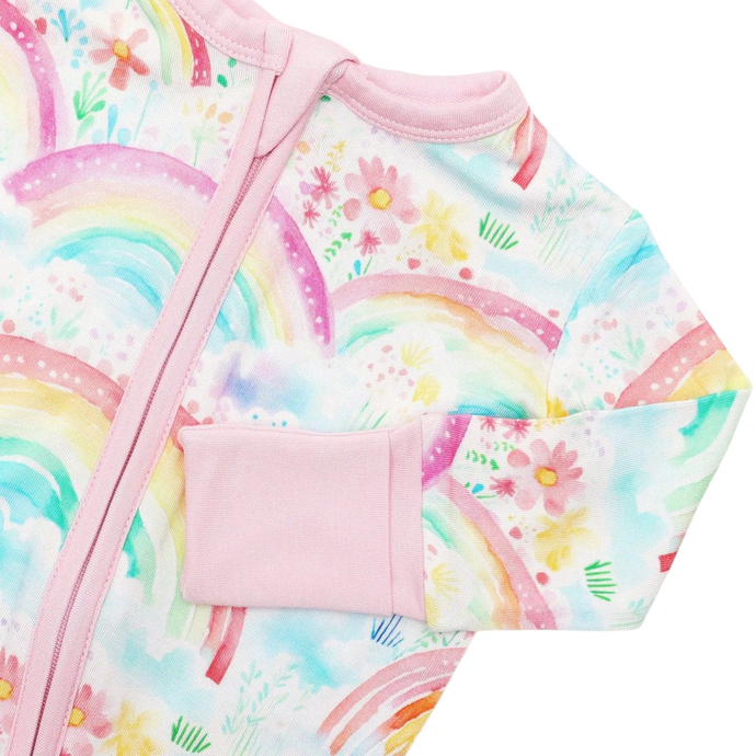 Happy Rainbows Bamboo Zippy