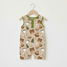 Load image into Gallery viewer, Campfire Cubs Bamboo Tank Romper