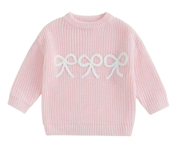 Pink Bow Sweater