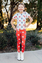 Load image into Gallery viewer, Nebraska White Herbie Husker Ruffle Pocket Tee